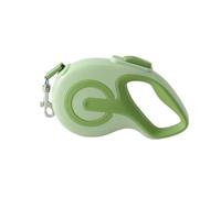 Adjustable Laisse rétractable for Animaux de Compagnie - Laisse télescopique Automatique for Chien avec Motif réfléchissant, Accessoires de Promenade en extérieur(Green,5 Meters)
