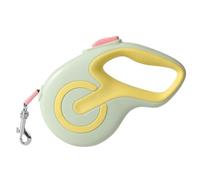 Adjustable Laisse rétractable for Animaux de Compagnie - Laisse télescopique Automatique for Chien avec Motif réfléchissant, Accessoires de Promenade en extérieur(Yellow Green,5 Meters)