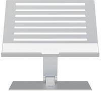 Adjustable Laptop Stand - Support Ergonomique Pour Ordinateurs Portables Jusqu'À 18 Pouces (Hauteur Et Inclinaison Réglables, Aluminium Durable, Design Ventilé) Blanc