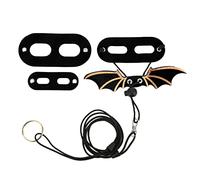 Adjustable Lizard Leash for Bearded Dragons | Soft Reptile Harness for Small Pets | Cute Walking Accessory/Party Costume Sturdy & Lightweight Design (Black)