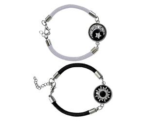 Adjustable Men's Bracelet - 19cm Rope Stainless Steel, Glow-in-the-Dark Wristband, Stylish Charm Accessory, Comfortable Fit | Fashionable Bracelet For Casual Wear Birthday Christmas Halloween Teens