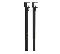 Adjustable Metal Table Legs,F-Shape Dining Desk Legs,Table Clamp Legs,Telescopic Coffee Table Legs,for DIY Coffee Table Furniture Console,No Punching Design (Black)