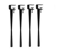 Adjustable Metal Table Legs,F-Shape Office Table Legs,Table Clamp DIY Iron Dining Desk Legs,Iron Workbench Foot,for Coffee Table,Bench,Dining Desk,No Punching (71cm(28in),Black)