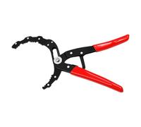 Adjustable Oil Filter Pliers - Non-Slip Carbon Steel Tool, Automotive, Red | Heavy Duty Engine Maintenance, Ergonomic Grip Handle, Fast Filter Removal, Car Mechanic Repair Equipment, Carbon Stee
