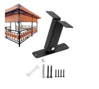Adjustable Pergola Lifter, Flexible Beam Connector, 6.6 Inches Elevation Plate with Point, Industrial Grade Roof Extension, Structural Support with Bolt Holes, Shelter Riser for Terrace and Deck