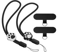 Adjustable Phone Lanyard,Phone Wrist Strap,Camera Wrist Strap,Nylon Hand Strap,Phone Wrist Strap,2 X Black