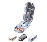 Adjustable Pill Cutter and Splitter for Multiple Pills, 1/4 1/2 Tablet Splitter for Small or Large Pills, Stainless Steel Blade, Easy to Use and Travel Sized (Blue,1/2+1/3)