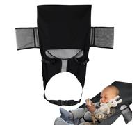 Adjustable Plane Footrest, Travel Hammock, 31.1 Inches Handheld Size with Universal Buckles, Durable Fabric Childcare Accessory, Modern Style with Side Pockets, Gift for Air Travel and Car