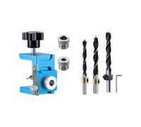 Adjustable Positioner Drill Guide Locator Door Panel Installation Jigs Furniture Connecting Hole Puncher Tool Easy To Use Aluminum Alloy Cabinet Door Drilling Positioner Installation Jig Clamp