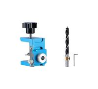 Adjustable Positioner Drill Guide Locator Door Panel Installation Jigs Furniture Connecting Hole Puncher Tool Easy To Use Aluminum Alloy Cabinet Door Drilling Positioner Installation Jig Clamp