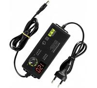 Adjustable Power Supply 3-12V 5A,Variable Transformer Transfo Dimmer 12V Laboratory Power Supply with Voltage Control Adjustable AC Adapter with Rotary Button LED Display