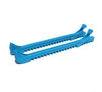 Adjustable PVC Skate Covers 34cm Non-Slip Base(blue) | Adjustable pour fit, widened non-slip base, flexible PVC, secure soft buckles, stable walking on ice rinks