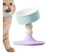 Adjustable Raised Dog Bowl, Rotatable Dog Food and Water Bowl, Elevated Pet Feeding Bowl for Dogs, Puppies, Kittens, Adjustable Stand for Comfortable Feeding and Hydration