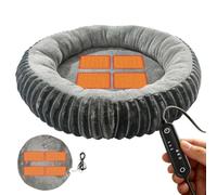 Adjustable Removable Mat Heated Dog Bed Auto Power Off Temp | Winter Kitten Heating Pad for Home Room Corner Travel Floor Bedroom Indoor Outdoor Play Boredom Family Time Living