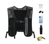 Adjustable Running Hydration Vest for Women, Lightweight Chest Pack with Water Bladder, Non-Slip Phone Pocket Gear for Hiking, Cycling, Camping, Marathons, Race, 1 Piece
