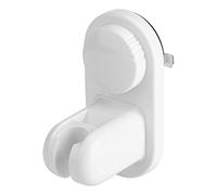 Adjustable Shower Head Holder | Suction Cup Wall Mount No Drilling Required | 5 - Angle Shower Bracket for Bathroom/Glass/Tile | Universal G1 / 2" Fit 5KG Capacity (【Suspension cup】Titanium
