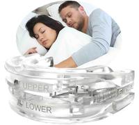 Adjustable Silicone Anti-Snoring Orthosis-Anti-Snoring & Bruxism-Effective Men/Women-Powerful,Adaptable,Dental Safety (White)
