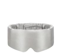 Adjustable Silk Sleep Mask For Side Sleeper,Eye Sleeping For Women Men Pure Mulberry, Cover(Gray)