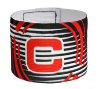 Adjustable Soccer Captain Armband Nylon Red(Black)