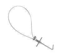 Adjustable Stainless Steel Livestock Catcher, 31.5 inch Catching Pole with Poly Neck Rope for Effective Livestock Control, Ideal for Cattle, Sheep, and Other Farm Animals