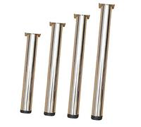 Adjustable Stainless Steel Table Legs, 4-Pack, 60cm, Modern Furniture Support for Dining and Computer Desks, Perfect for Home & Office, Durable & Stylish Design