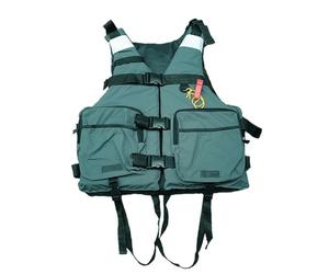 Adjustable Swim Vest for Adults, Fly Fishing Design with High Buoyancy, Breathable Mesh and Multiple Pockets, for Kayaking, Paddle Boarding, Snorkeling, Fishing and Water Sports(Green,M)