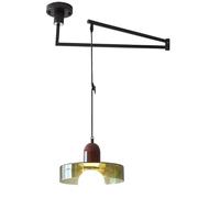 Adjustable Swing Arm Light Mid Century Green Pendant Lighting Fixtures Orange Milk Glass Hanging Lamp Farmhouse Rustic Chandelier for Dining Room Kitchen Island Restaurant