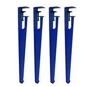 Adjustable Table Clamp Legs,Adjustable Metal Table Legs,F-Shaped Metal Furniture Legs,Dining Desk Legs,DIY Iron Bench Leg,for DIY Furniture Console,No Punching Design (76cm(30in),Blue)