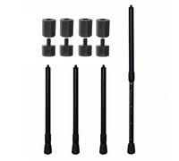 Adjustable Table Legs 37-58cm - IGT Camping Table Legs Aluminum Alloy Foldable Furniture Adjustable Height Tool-Free Installation for Outdoor Cooking Hiking Picnic BBQ