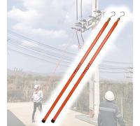 Adjustable Telescoping Safety Height Grade Distance Survey Rods Pole for Lineman Live Power Line Work, 2pack Insulated High Voltage Measuring Stick(1800 cm (59 ft))