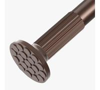 Adjustable Tension Shower Curtain Rod 92 430cm No Drilling Spring Rod Stainless Steel Telescopic Pole for Bathroom Closet & Shower Stall 32mm Diameter (White 378 430cm)