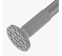 Adjustable Tension Shower Curtain Rod 92 430cm No Drilling Spring Rod Stainless Steel Telescopic Pole for Bathroom Closet & Shower Stall 32mm Diameter (White 378 430cm)