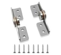 Adjustable Torque Hinge 2.0N.M Damping Folding Swivel Screws 1 Pair Silver