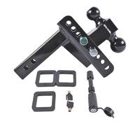 Adjustable Trailer Hitch Tow Hitch with 2 inch Receiver 6inch Drop/Rise 2" & 2-5/16" Hitches Ball Mount for Trucks/20000 LBS Compatibilité Polyvalente