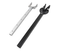 Adjustable Transom Protector Outboard Motor Support Heavy Duty Aluminum Alloy Steel ABS Composite Head 23 to 35 Inch Length for Boats Trailers 100 Horsepower Engines Black