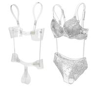 Adjustable Transparent Underwear Hangers - Removable Acrylic Mannequin Clothes Rack for Swimwear, Bras, and Garments - Ideal for Clothing Display, Storage, Photography & Boutique Stores (32cm/12.6in)