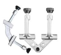 Adjustable Tube Clamp for Welding and Woodworking Projects, Aluminum Alloy Right Angle Fixture with Quick-Release Handle and 10-180° Adjustable Alloy Right-Angle Corner Clamps, Fits Multiple Sizes