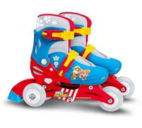 Adjustable Two in One 3 Wheels Skate Paw Patrol Size 27-30, Bleu