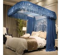 Adjustable U-Shaped Mosquito Net Canopy for Queenking Beds,Three-Door Drapes (78.7" Wx70.9 L(Packof1))
