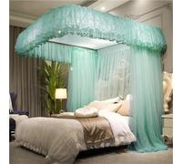 Adjustable U-Shaped Mosquito Net Canopy for Queenking Beds,Three-Door Drapes (86.6" Wx78.7 L(Packof1))