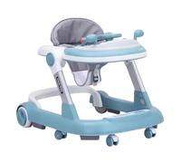 Adjustable Wheeled Walker For Baby With Easy Clean Tray, Foldable Toddler Walker, Wheeled Walker, Anti-Rollover Folding Walker, Push Along Walker With Wheels Christmas Joyful Gift For Baby 6-18 Months