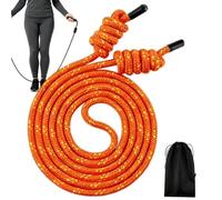 Adjustable Women Jump Rope Smooth Woven Cord Comfortable Skipping Rope | Unisex Men Jump Rope for Adults Youth Family Training Outdoor School Racing Sports Gym Home Workout Cardio