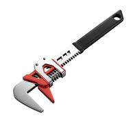 Adjustable Wrench - Portable Spanner For Plumbing | High Carbon Steel With Dip Coating, Long Handle Design, Perfect For Nuts, Sinks, Faucets, Shower Pipes, Home Renovation, Automotive Repair
