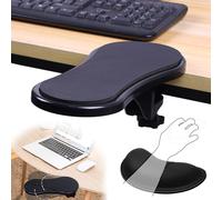 Adjustable Wrist Rest for Arms, Ergonomic Articulated Computer Design, 180° Rotation Computer Armrest Mouse Pad, Wrist Rest Desk Extender for Home and Office