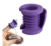 Adjustable Yarn Guide, Finger Knitting Tool, Craft Thimble Separator with Smooth Metal, Crochet Knitting Guide, Yarn Holder with Ergonomic Design, Craft Tool for Home Use 1.38x1.18x1.22 inches