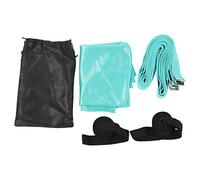 Adjustable Yoga Stretch Strap, Multi Functional Fitness Band with Sponge Pads for Leg, Waist, Back Flexibility Training, Handstand Practice and Home Workout, Includes Storage Bag (Verte)