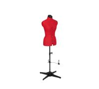 Adjustoform Mannequin de couture, 8 pièces ajustables, (Taille de la robe UE 38-46) Petit, Rouge Coquelicot