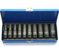 Adler 1/2" long socket set 10pcs metal case
