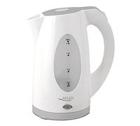Adler AD 1208 bouilloire électrique, 2000 W, 1.8 liters, Blanc/Gris