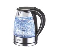 Adler HKK00573 AD 1225 Bouilloire, 2000 W, 1.7 litres, Noir, Argent, Transparent 1 piÃšce